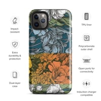 Image 6 of Art Nouveau Inspired Colorful Quartet Boho Hippie Floral Sketch Tough Case for iPhone®