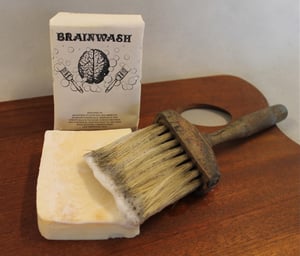 Image of Brainwash All Natural Handmade Brush Soap 5oz