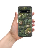 Image 4 of Flora and Fauna Goblincore Grunge Snails and Moss Clear Case for Samsung®