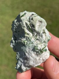 Image 11 of Green Tourmaline Bars In Quartz Matrix #2217
