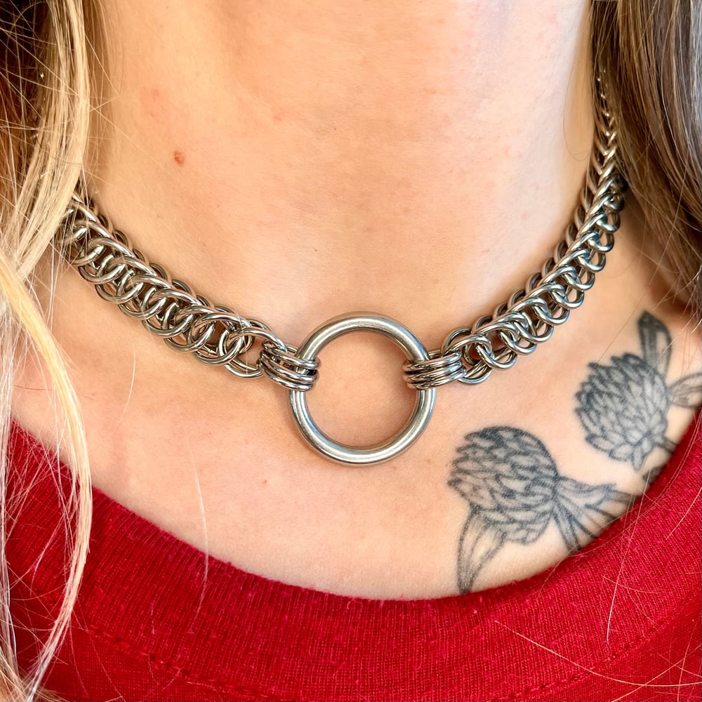 Stainless steel O-ring choker/necklace
