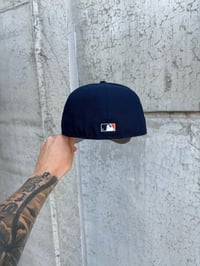 Image 3 of NAVY ORANGE DETRIOT TIGERS CUSTOM FITTED CAP