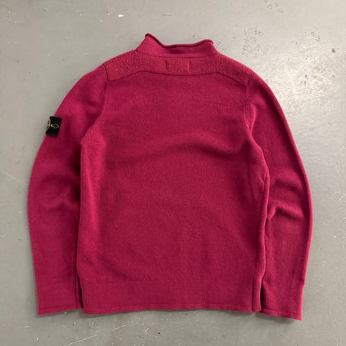 Image of AW 2018 Stone Island wool mock neck sweatshirt, size medium