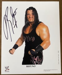 WWE Rhyno signed 8x10 photo