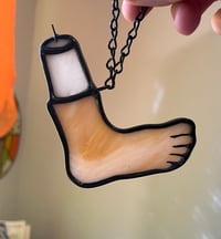 Image 2 of Stained glass good luck charm: footcandle