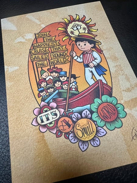 Image of 5x7"  "It's a Small World" Print