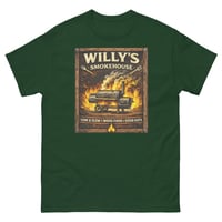 Image 3 of Willeys Smokehouse Unisex T-Shirt BBQ Fire Grill Graphic Tee