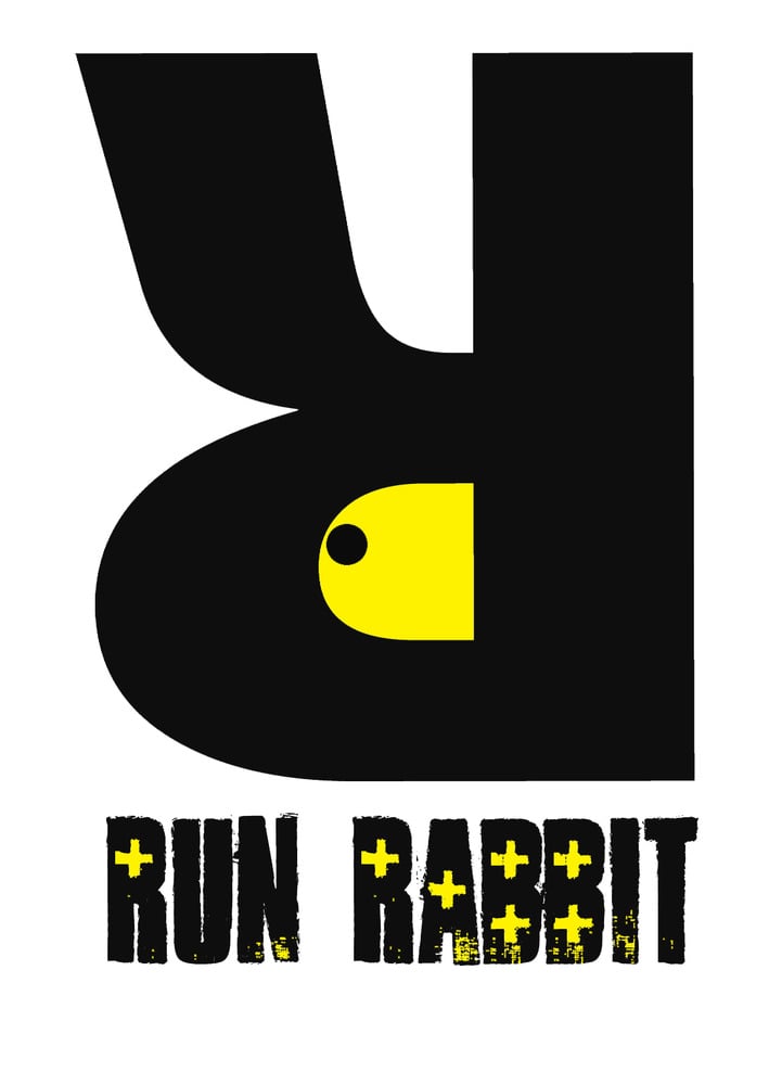 Image of Run Rabbit Logo Tee - Green