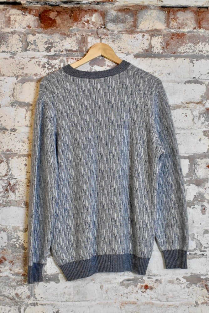 Image of Pure Wool Pattern Pullover Jumper