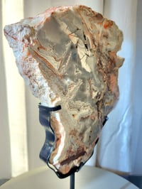 Image 5 of 3.7lb Crazy Agate Rough Edge Crystal Slab with Custom Stand