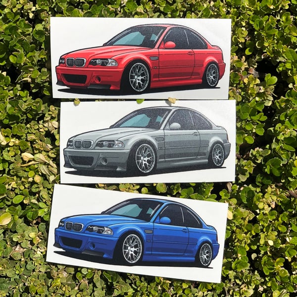 Image of KUWTB Kustoms E46 Decal Sticker