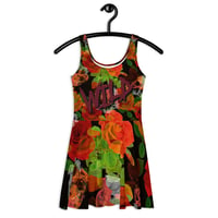 Image 1 of WICKED&WILD Skull & Roses Skater Dress