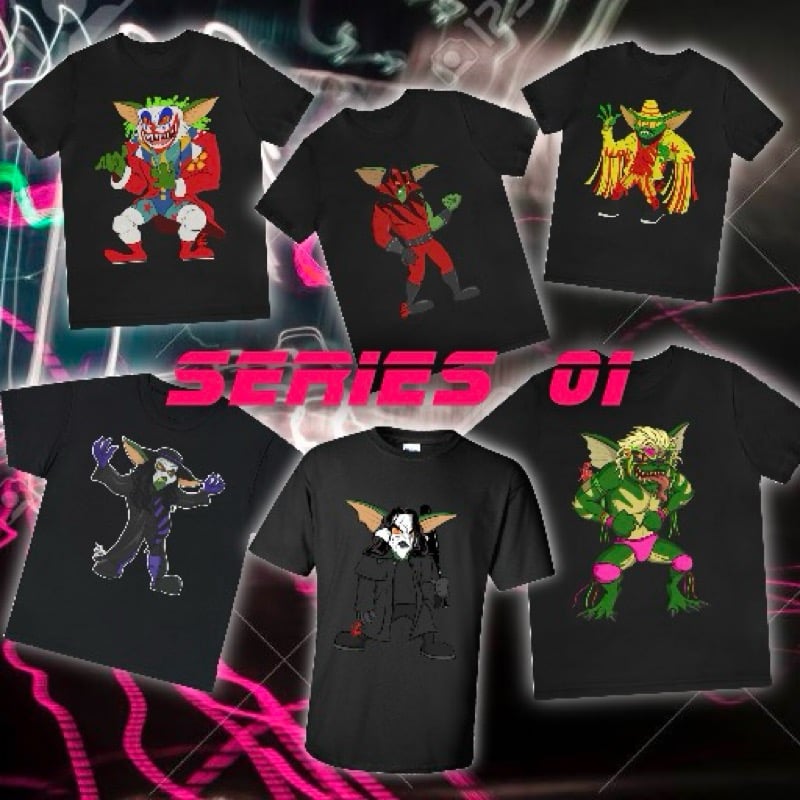 Image of Wrestling Gremlins Full Set of 6 T Shirts