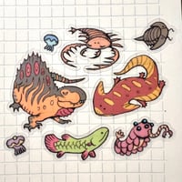 Image 2 of Paleozoic Creatures Sticker Sheet