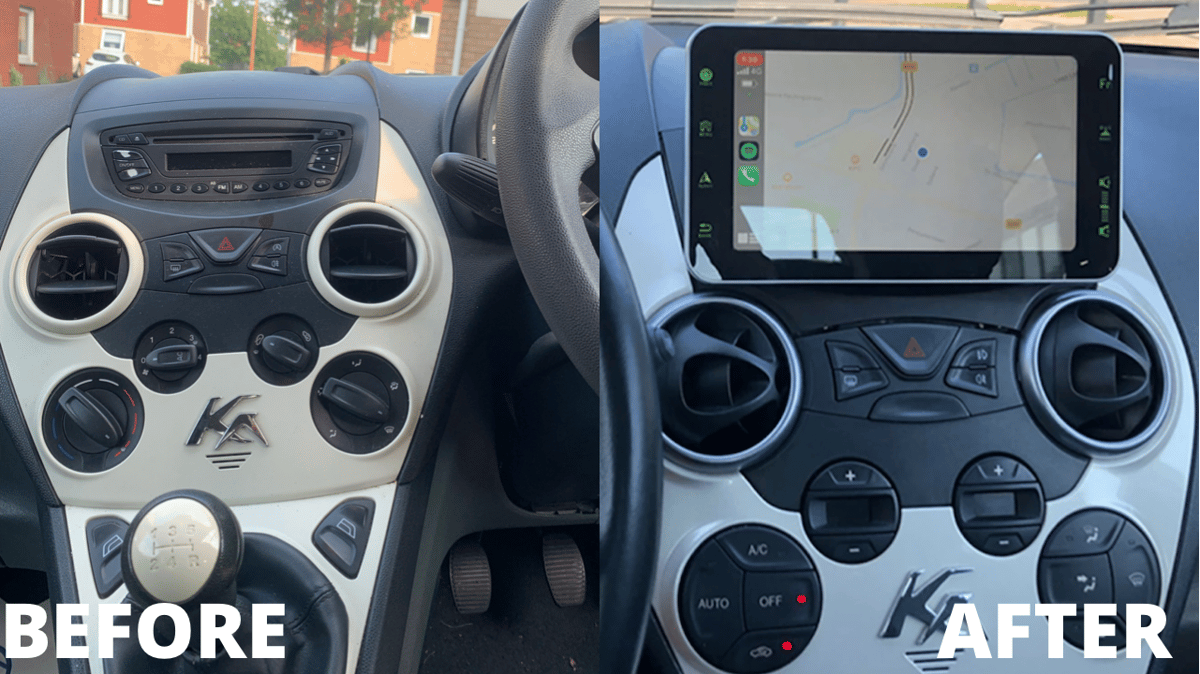 Nachrüsten von CarPlay & Android Auto am Ford Ka