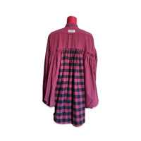 Image 4 of Reconstructed Plaid Shirt Dress – Upcycled