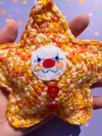 Image 3 of Crochet Clown Ornament 