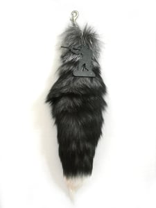 Image of Grey w/ White Tip UFG Fox Tail Keychain