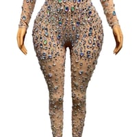 Image 4 of Sparkly See Through Jumpsuit holiday wear