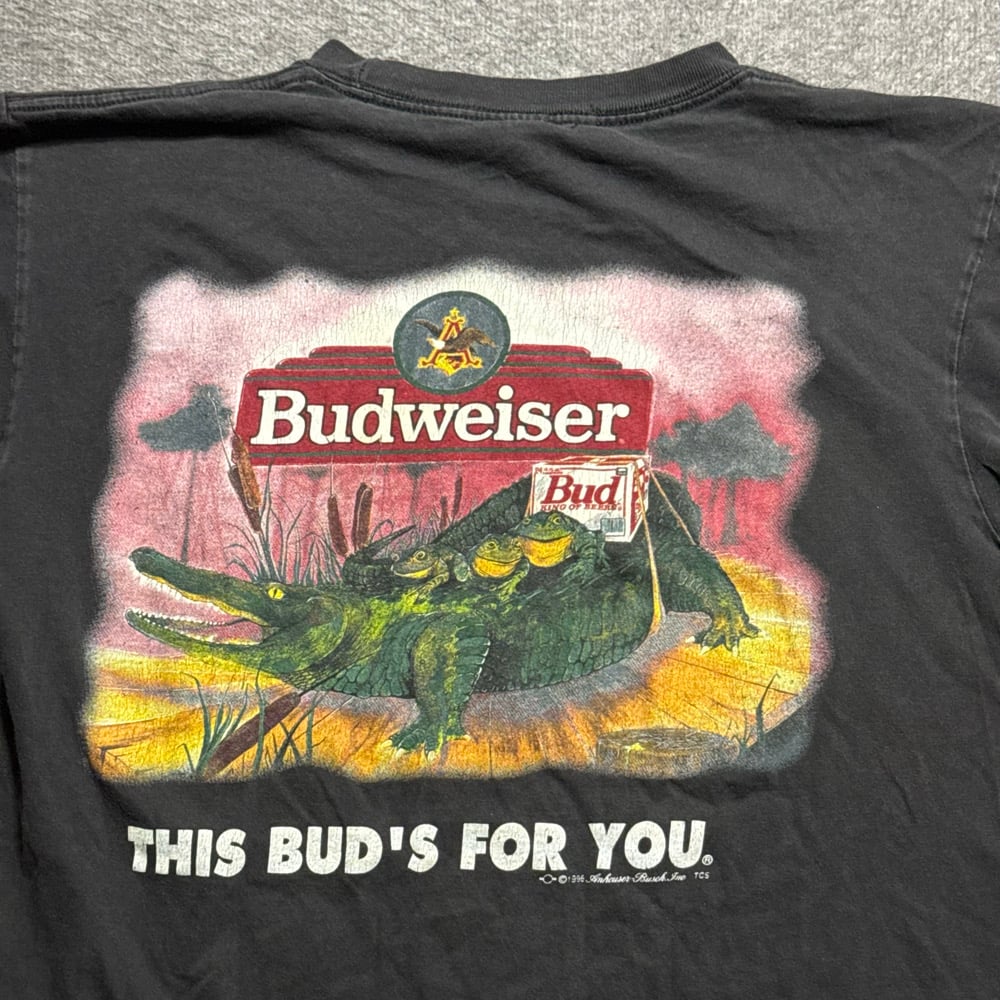 Image of 1990s Budweiser “This Buds For You” Graphic Tee (L)