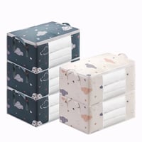 Image 1 of Foldable Non-Woven Storage Box – Portable Clothes & Quilt Organizer Bag for Home & Travel