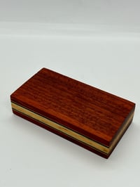 Image 5 of Cherry and Maple Bloc with red, yellow, black and teal veneer