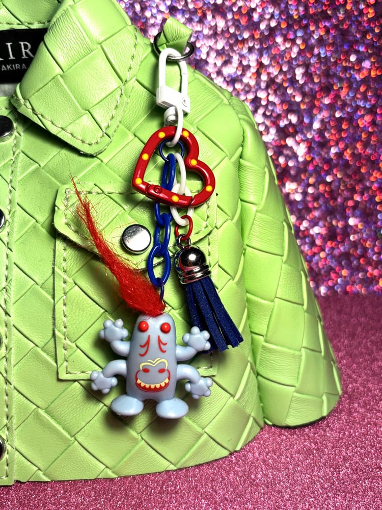 Image of Blue Alien Bag Charm