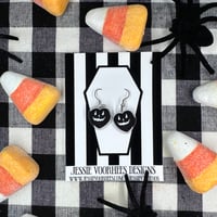 Halloween Earrings - Black and Silver