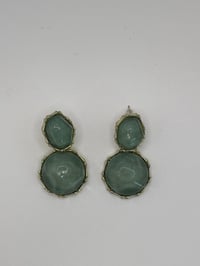 Image 1 of Marble gem earring 