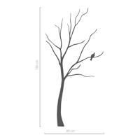 Image 2 of Baum mit Vogel Wandtattoo 180 cm