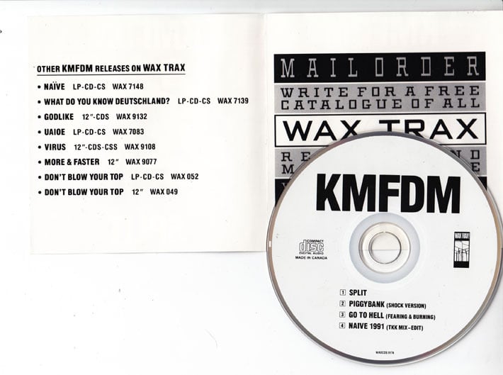 KMFDM Split-Piggybank CD Single/Original Out Of Print-RARE