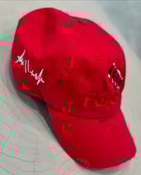 Image 1 of Trinidad 🇹🇹 vintage Feteran dad hat w/side heart red font 