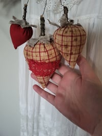 Image 3 of set of 3 prim strawberries