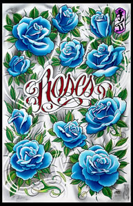 Image of Roses Giclee by Kore Flatmo- LTD Quantity 25-Signed and Numbered