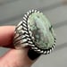Image of Oval Damele Variscite Handmade Sterling Silver Ring