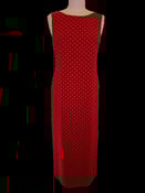Image of Vintage Sz10 Red and White Polka Dot Dress