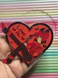 Image 3 of Hazbin Hotel - Valentines Enamel Pin badge