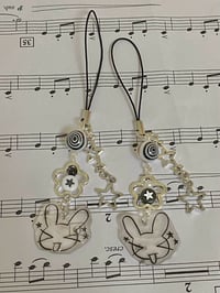 Image 3 of bunny shrinky dink phonecharm