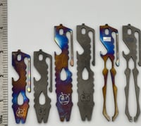 Image 3 of EDC Tool Co 4” Titanium Tumbled Tweezer