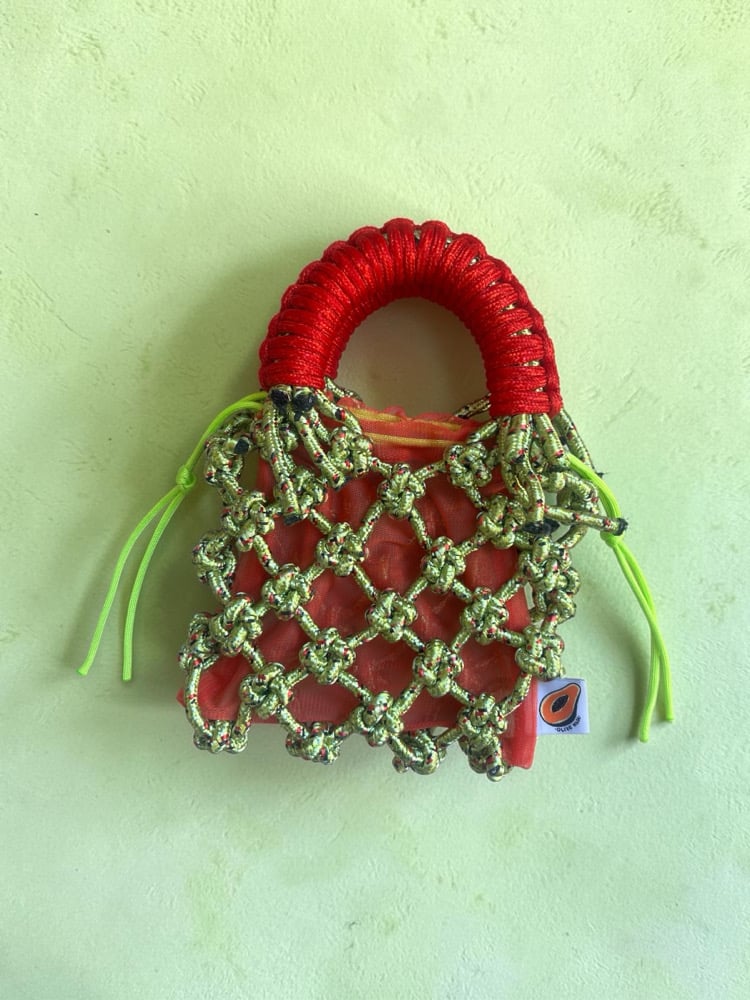 Image of Sunshine Bag MINI- Lime/Red