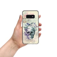 Image 8 of Colorful Human Skull and Butterflies Steampunk Style Clear Case for Samsung®