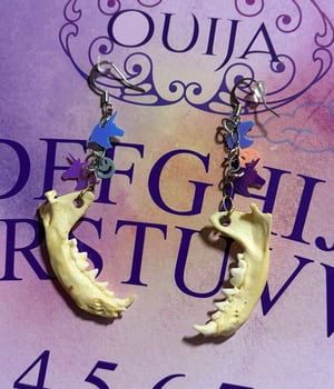 Image of Mink Jaw Charm Earrings