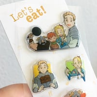 Image 2 of Dungeon Meshi Epoxy Sticker Sheet