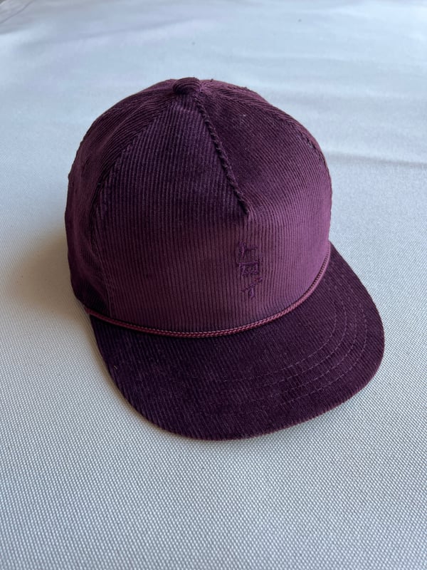 Image of Corduroy 5 Panel Embroidered Trucker Cap