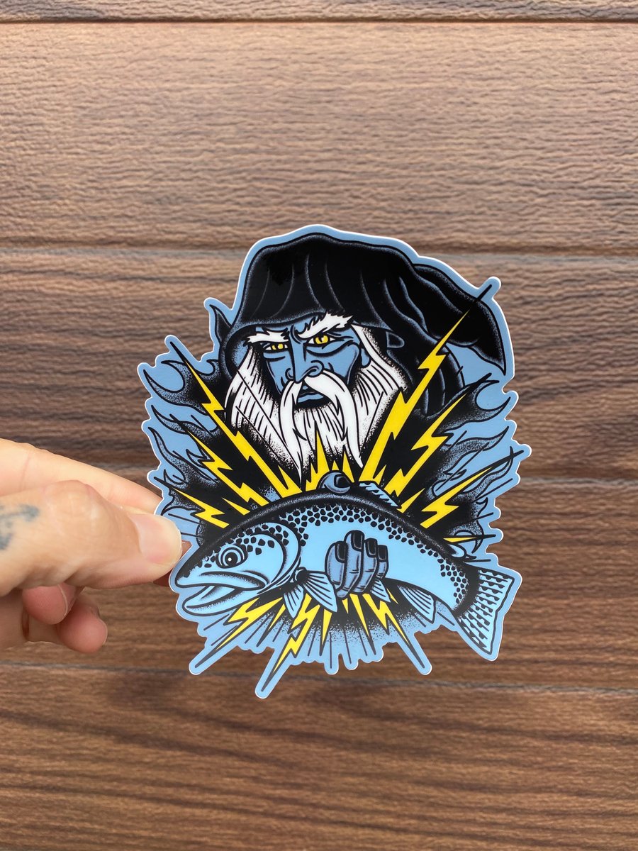Trout Wizard Sticker | DrewLR