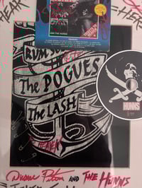 Image 8 of THE HUNNS TIX TO HEAVEN & POGUES T SHIRT FRAMED 