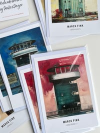 Image 1 of Kunstkort med fire forskellige motiver fra København / A5