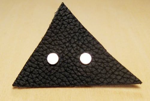 Image of FLAT DISC SILVER stud earrings