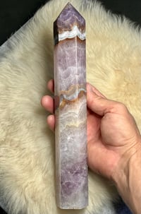 Image 10 of Large Amethyst With Mexican Lace Agate Generator #2411