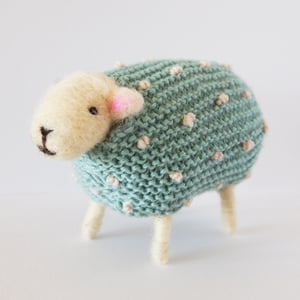 Image of Handmade Woolly Sheep - Pearl